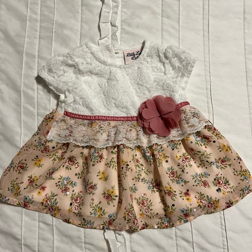 Little Lass baby girls dress size 6-9 months
